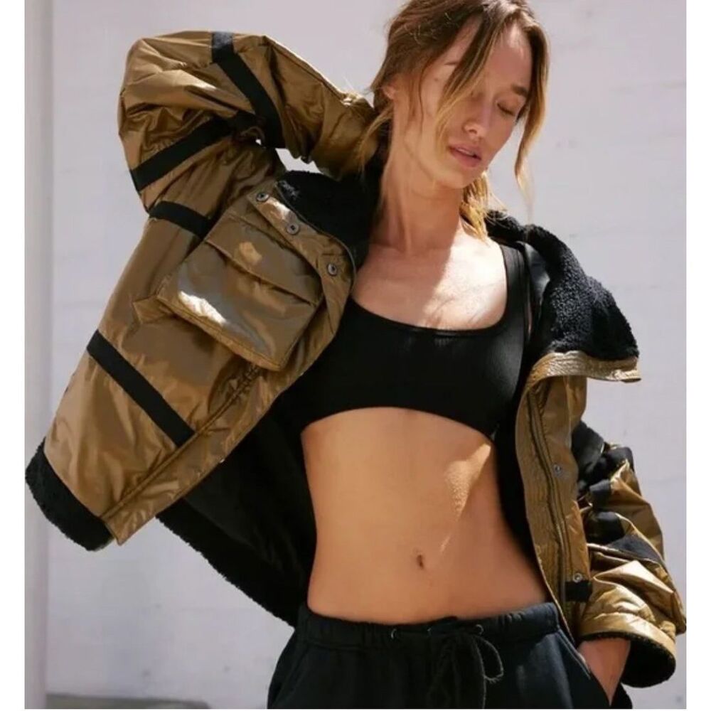 Free People Movement Vagabond Oversized Bomber Jacket